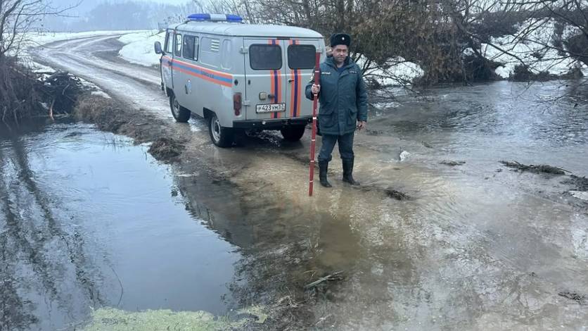 В Орловской области под воду ушла еще одна переправа