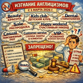 Новые штрафы за иностранные слова: что нужно проверить до 1 марта