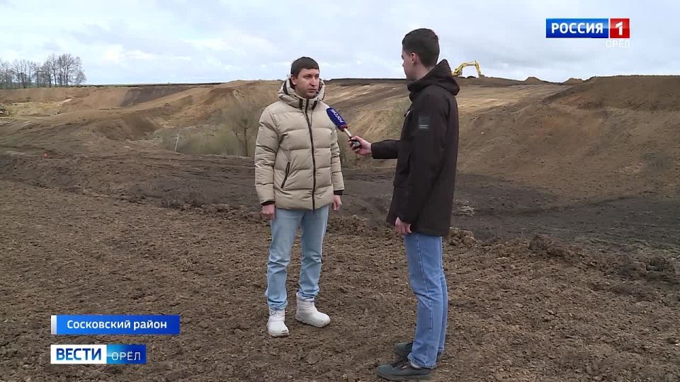 В орловской глубинке возводят трассу для мотокросса