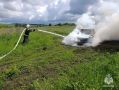 В Новосильском районе автомобиль загорелся во время движения