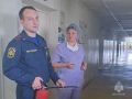 Во Мценске сотрудники МЧС России научили медиков пользоваться огнетушителем