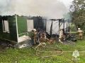 В Малоархангельске сгорела летняя кухня и хозпостройка