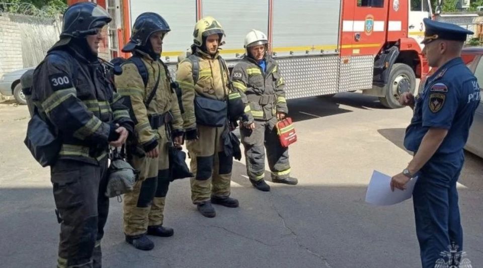 В Орле прошли пожарно-тактические учения в отделе полиции