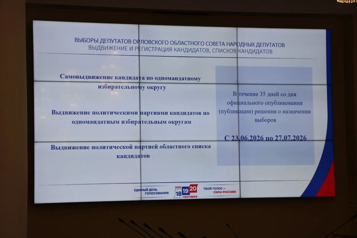 Состоялся обучающий семинар с представителями политических партий по вопросам участия в выборах депутатов Орловского областного Совета народных депутатов созыва 2026-2031 годов Состоялся обучающий семинар с представителями политических партий по вопросам участия в выборах депутатов Орловского областного Совета народных депутатов созыва 2026-2031 годов