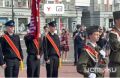 Над сквером Танкистов сегодня утром подняли дубликат Красного Знамени