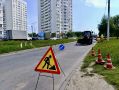 В Орле на улице Кузнецова готовят участок к ямочному ремонту