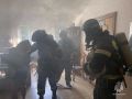 Пожарные Мценска провели учение на объекте жилищно-коммунального хозяйства