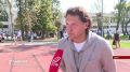 На торжественной линейке в Лицее №18 города Орла 1 сентября появились именитые футболисты