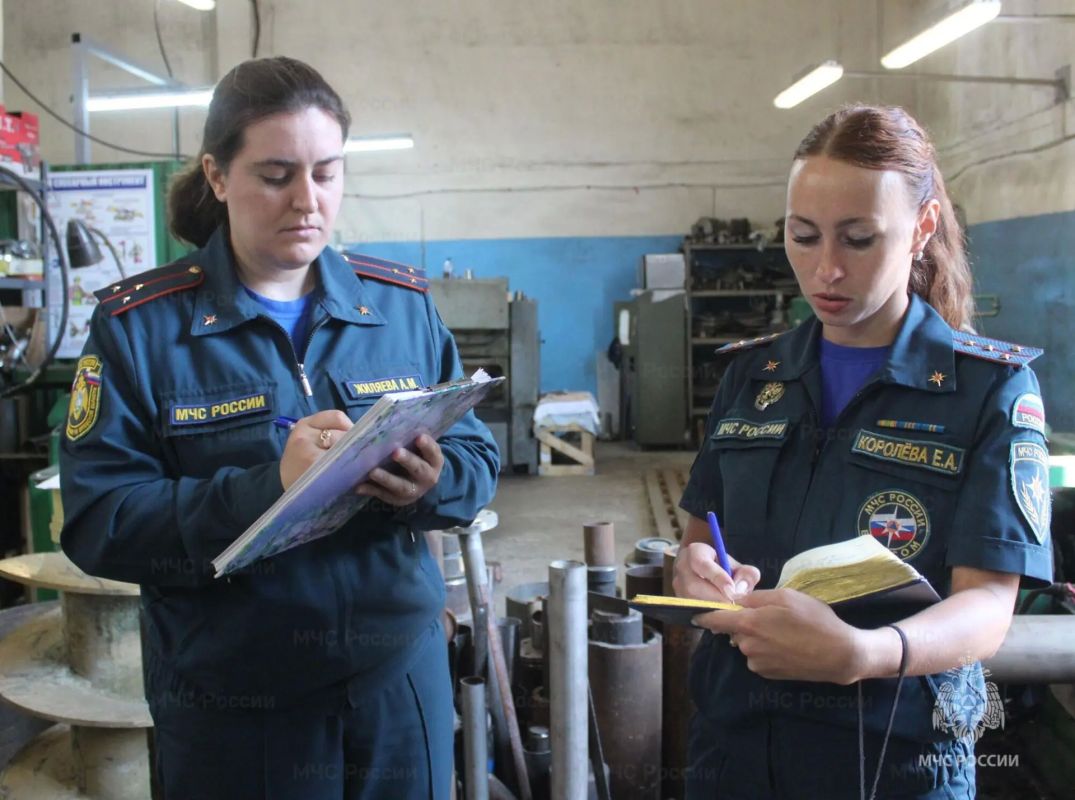 Проверку на противопожарную защиту прошёл производственный объект Проверку на противопожарную защиту прошёл производственный объект