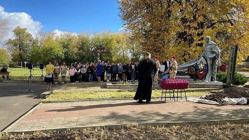 В деревне Протасово под Орлом перезахоронили останки красноармейца Павла Гришина