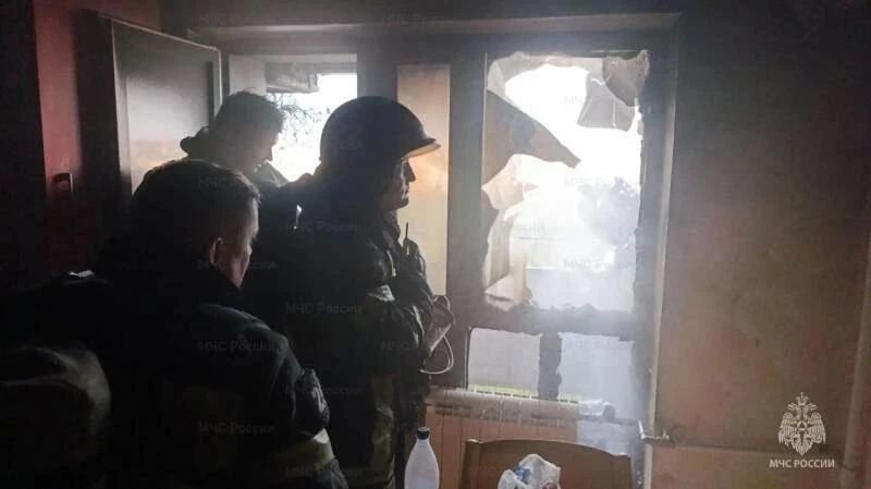 В Орле на улице Брестской произошел пожар