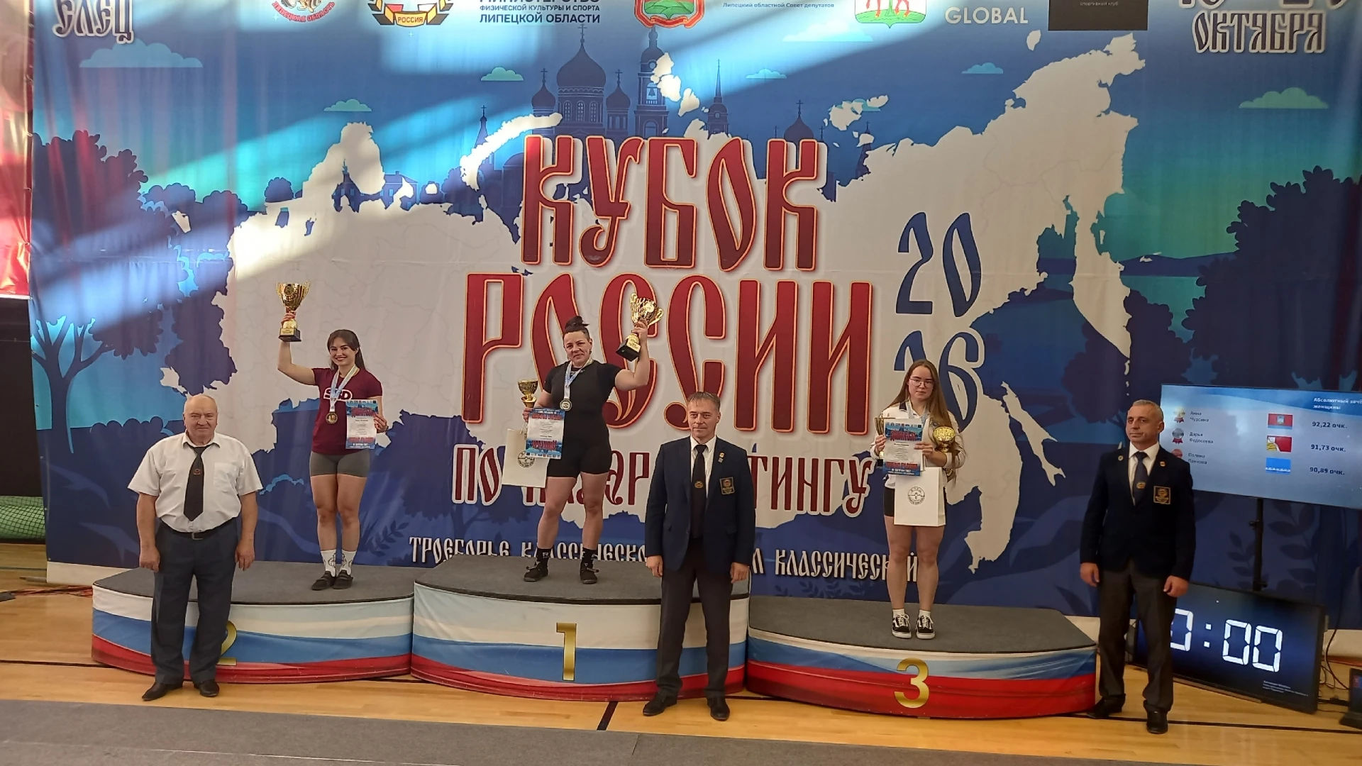 Орловчанки — в числе победителей и призеров Кубка России по пауэрлифтингу